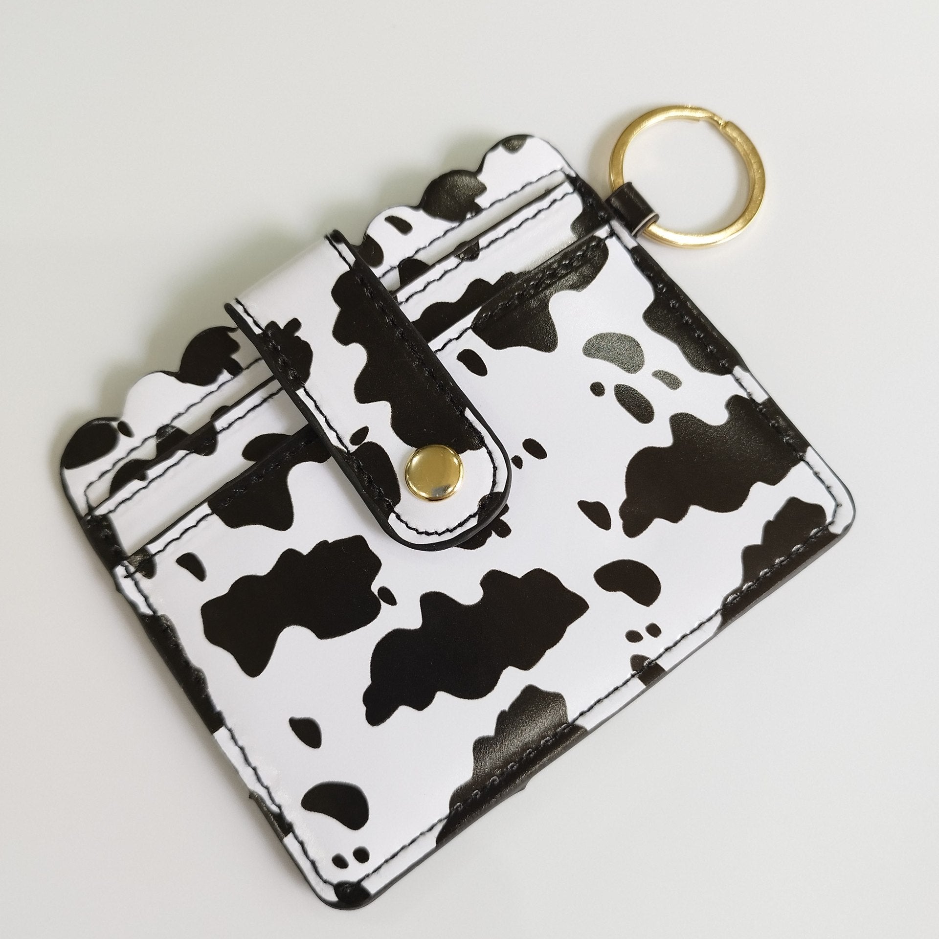 Bolsa De Tarjeta De Llavero De Cuero De PU Al Por Mayor